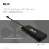 club3D USB 3.0 adaptér [1x USB-C® zástrčka - 4x USB-C® zásuvka] USB-Hub Typ C 0 mm