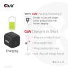 club3D CAC-1909EU napájecí adaptér k notebooku, 2x USB-C®, 45 W, Dodávka energie, černá