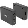 club3D CAC-1906 napájecí adaptér k notebooku, GaN, USB Power Delivery (USB-PD) , 3x USB-C®, 1x USB A , 132 W, Dodávka energie, černá
