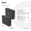 club3D CAC-1906 napájecí adaptér k notebooku, GaN, USB Power Delivery (USB-PD) , 3x USB-C®, 1x USB A , 132 W, Dodávka energie, černá