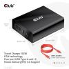 club3D CAC-1906 napájecí adaptér k notebooku, GaN, USB Power Delivery (USB-PD) , 3x USB-C®, 1x USB A , 132 W, Dodávka energie, černá