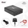 club3D CAC-1906 napájecí adaptér k notebooku, GaN, USB Power Delivery (USB-PD) , 3x USB-C®, 1x USB A , 132 W, Dodávka energie, černá