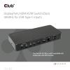 club3D KVM Switch 4K60Hz přepínač KVM HDMI, DisplayPort dálkové ovládání 3840 x 2160 Pixel