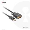 club3D DisplayPort / VGA kabel Konektor DisplayPort, VGA pólové Zástrčka 2.00 m černá CAC-1012 Kabel DisplayPort