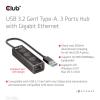 club3D CSV-1430A USB 3.0 / RJ45 adaptér černá 18 cm