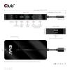 club3D USB-C® dokovací stanice USB-7-in1-HUB USB-C Vhodné pro značky (dokovací stanice pro notebook): Club 3D