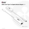 club3D Club 3D CAC-1519 - Netzwerkadapter - USB-C 3.2 Gen 1 adaptér 10 / 100 / 1000 MBit/s USB-C®, RJ45