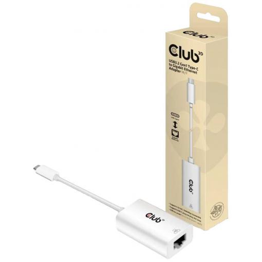club3D Club 3D CAC-1519 - Netzwerkadapter - USB-C 3.2 Gen 1 adaptér 10 / 100 / 1000 MBit/s USB-C®, RJ45