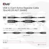 club3D USB kabel USB 3.2 Gen1 konektor rj45 15.00 m černá CAC-1406