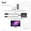 club3D CAC-1010-A DisplayPort / DVI adaptér [1x zástrčka DisplayPort, USB A - 1x DVI zásuvka 24+1pólová] černá 60 cm