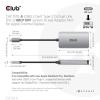 club3D CAC-1510-A USB-C® / DVI adaptér [1x USB-C® - 1x DVI] stříbrná 24.5 cm