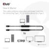 club3D Kabel USB-C USB-C ® zástrčka 5.00 m černá CAC-1535