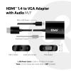 club3D CAC-1302 HDMI / VGA adaptér [1x HDMI zástrčka - 1x VGA zásuvka] černá 50 cm