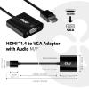 club3D CAC-1302 HDMI / VGA adaptér [1x HDMI zástrčka - 1x VGA zásuvka] černá 50 cm
