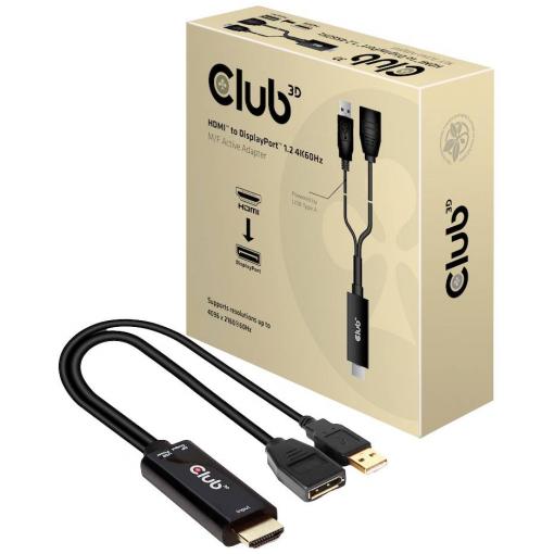 club3D CAC-1331 HDMI / DisplayPort adaptér [1x HDMI® - 1x DisplayPort] černá 0 mm
