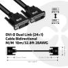 club3D DVI kabel DVI-D 24+1pol. Zástrčka 10.00 m černá CAC-1220 DVI kabel
