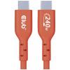 club3D Kabel USB-C USB 2.0 USB-C ® zástrčka 1.00 m oranžová CAC-1511