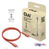 club3D Kabel USB-C USB 2.0 USB-C ® zástrčka 1.00 m oranžová CAC-1511