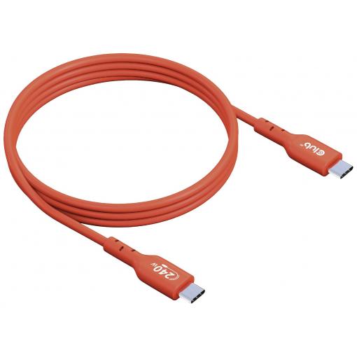 club3D Kabel USB-C USB 2.0 USB-C ® zástrčka 1.00 m oranžová CAC-1511