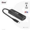 club3D USB 2.0 adaptér [1x USB-C® zástrčka - 1x HDMI zásuvka] Adapter USB 3.2 Typ C - HDMI 2.1 17 cm