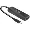 club3D USB 2.0 adaptér [1x USB-C® zástrčka - 1x HDMI zásuvka] Adapter USB 3.2 Typ C - HDMI 2.1 17 cm