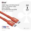 club3D Kabel USB-C USB 2.0 USB-C ® zástrčka 3.00 m oranžová CAC-1513