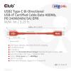 club3D Kabel USB-C USB 2.0 USB-C ® zástrčka 4.00 m oranžová CAC-1515