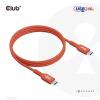 club3D Kabel USB-C USB 2.0 USB-C ® zástrčka 4.00 m oranžová CAC-1515