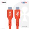 club3D Kabel USB-C USB 2.0 USB-C ® zástrčka 4.00 m oranžová CAC-1515