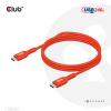 club3D Kabel USB-C USB 2.0 USB-C ® zástrčka 4.00 m oranžová CAC-1515