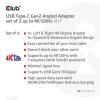 club3D USB 3.1 (Gen 2) adaptér [1x USB-C® zástrčka - 1x USB-C® zásuvka] Adapter USB 3.2 Typ C