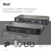 club3D KVM Switch 4K60Hz přepínač KVM HDMI dálkové ovládání 4096 x 2160 Pixel