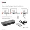 club3D KVM Switch 4K60Hz přepínač KVM HDMI dálkové ovládání 4096 x 2160 Pixel