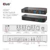 club3D KVM Switch 4K60Hz přepínač KVM HDMI dálkové ovládání 4096 x 2160 Pixel