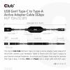 club3D USB adaptér USB 3.2 Gen1 USB-C ® zástrčka, USB-A zásuvka 10.00 m černá CAC-1538