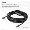 club3D USB adaptér USB 3.2 Gen1 USB-C ® zástrčka, USB-A zásuvka 10.00 m černá CAC-1538