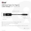 club3D USB kabel USB 3.2 Gen2 USB-C ® zástrčka, USB-B zásuvka 5.00 m černá CAC-1536
