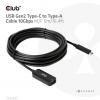 club3D USB kabel USB 3.2 Gen2 USB-C ® zástrčka, USB-B zásuvka 5.00 m černá CAC-1536