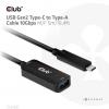 club3D USB kabel USB 3.2 Gen2 USB-C ® zástrčka, USB-B zásuvka 5.00 m černá CAC-1536