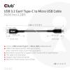 club3D USB kabel USB 3.2 Gen1 USB-C ® zástrčka, USB Micro-B zástrčka 1.00 m černá CAC-1526