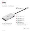 club3D USB 3.0 adaptér [1x USB-C® zástrčka - 2x USB-C®, USB 3.2 Gen 2 (USB 3.1)] Adapter USB 3.1 Typ C 0 mm