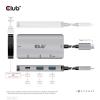 club3D USB 3.0 adaptér [1x USB-C® zástrčka - 2x USB-C®, USB 3.2 Gen 2 (USB 3.1)] Adapter USB 3.1 Typ C 0 mm