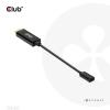 club3D HDMI / USB-C® kabel Zástrčka HDMI-A, USB-C ® zásuvka 0.22 m černá CAC-1333 HDMI kabel