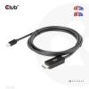 club3D Mini-DisplayPort / HDMI kabel Mini DisplayPort konektory, Zástrčka HDMI-A 1.80 m černá CAC-1187 Kabel DisplayPort