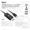 club3D Mini-DisplayPort / HDMI kabel Mini DisplayPort konektory, Zástrčka HDMI-A 1.80 m černá CAC-1187 Kabel DisplayPort