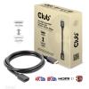 club3D HDMI kabel Zástrčka HDMI-A, Zásuvka HDMI-A 1.00 m černá CAC-1322 HDMI kabel