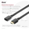 club3D HDMI kabel Zástrčka HDMI-A, Zásuvka HDMI-A 1.00 m černá CAC-1322 HDMI kabel