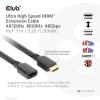 club3D HDMI kabel Zástrčka HDMI-A, Zásuvka HDMI-A 1.00 m černá CAC-1322 HDMI kabel