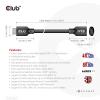 club3D HDMI kabel Zástrčka HDMI-A, Zásuvka HDMI-A 1.00 m černá CAC-1322 HDMI kabel