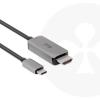 club3D USB-C® / HDMI kabel USB-C ® zástrčka, Zástrčka HDMI-A 3.00 m černá/šedá CAC-1587 HDMI kabel